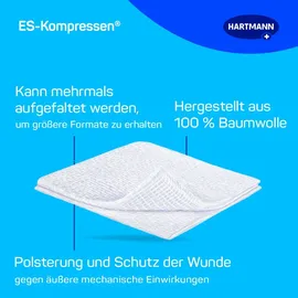 Hartmann ES-Kompressen steril 7,5 x 7,5 cm 10 St.