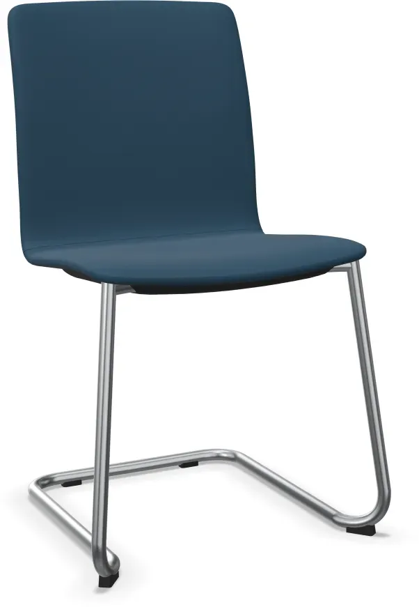 Profim Com K42V1 Besucherstuhl, Freischwinger, stapelbar, Schale aus Schichtholz, voll umpolstert frei konfigurierbar