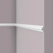 NOEL & MARQUET Wand- und Friesleiste Nmc Wl1 Wallstyl Noel Marquet Zierleiste Stuckleiste Zeitloses Klassisches Design Weiß