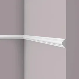 NOEL & MARQUET Wand- und Friesleiste Nmc Wl1 Wallstyl Noel Marquet Zierleiste Stuckleiste Zeitloses Klassisches Design Weiß