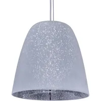 Paco Home Pendelleuchte STARLET, ohne Leuchtmittel, Deckenlampe LED Glas Wohnzimmer Schlafzimmer Höhenverstellbar E27 silberfarben