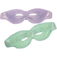 GLEAVI Schlafmaske aus Pvc mit Weichem Gel 2 Stück Wiederverwendbare Kühlpads für Erwachsene zur Linderung von Migräne und Augenmüdigkeit für Frauen Beim Reisen und Hotel