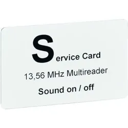 RFID Schloss-Servicekarte 9209186, Kunststoff weiß - weiß