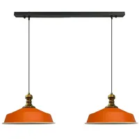 Bamyum Asletl-Knob 2 Flammig Metall Orange Hängelampe