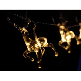 Lex LED Lichterkette Hirsch 2 m Warmweiß
