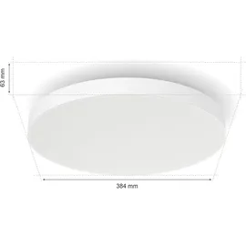 Philips Datura S Round 1 dimmbar weiß