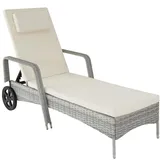 Tectake Rattan Sonnenliege Cassis