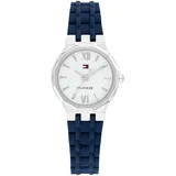 Tommy Hilfiger Uhr mit DREI-Zeiger-Quarzwerk Blaues mit Blaues Silikonarmband - 1782885