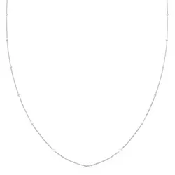 Elli Kristalle Plättchen Modisch 925 Silber Ketten   Damen 