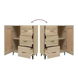 vidaXL Sideboard Sonoma-Eiche 69,5x34x90 cm Holzwerkstoff