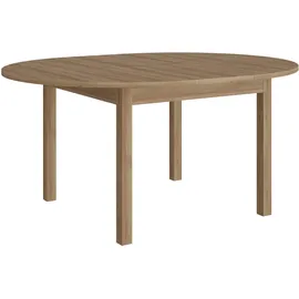 Forte Esstisch "Attention", braun (rivera eiche, rivera eiche, rivera eiche), B:130cm H:78,1cm T:130cm, Tische, Esstisch, rund, ausziehbar, Einlegeplatte innenliegend