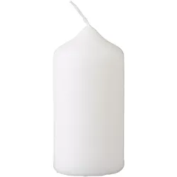 METRO Professional Stumpenkerzen, Paraffin, Ø 4.8 x 10 cm, Leuchtdauer von 21 Stunden, weiß, 12 Stück