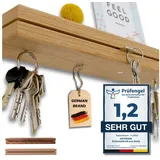 Astrein Schlüsselbrett, Schlüsselbrett aus Holz, Magnetisches Schlüsselbrett Eiche