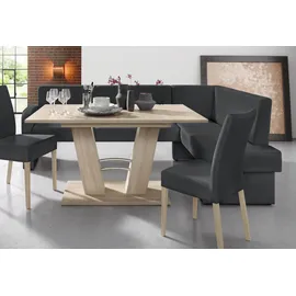 Home Affaire Eckbank »Umag«, 210 x 60 cm, schwarz, Sitzbänke, 736633-0 B/H/T: 210 cm x 89 cm, x 160 cm