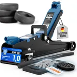 Tarpofix® Wagenheber 2,5t hydraulisch (85-380 mm Hubhöhe) | Premium Rangierwagenheber 2,5 t mit sanftem Hydraulikhub | Hydraulischer Wagenheber flach für SUV & tiefergelegte Autos | Blau