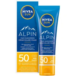 Nivea, Sonnencreme, Sun Alpin Sonnencreme fürs Gesicht (Sonnencreme, SPF 50, 50 ml, 69 g)