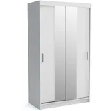 masseno Schwebetürenschrank NICOLA 120 x 215 x 60 cm Weiß