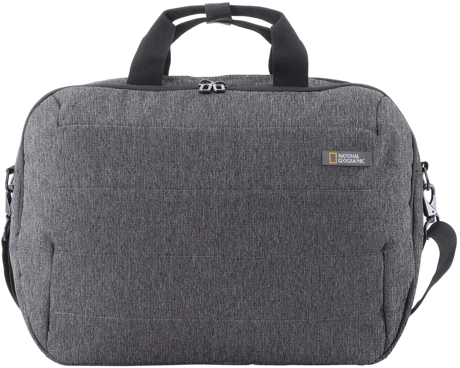 Aktentasche NATIONAL GEOGRAPHIC "Pro", Herren, Gr. B/H/T: 14cm x 29.00cm x 44cm, grau, Nylon, Taschen, mit gepolstertem Laptopfach