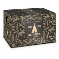 itenga Adventskalender für Bierkasten Bier Flaschen Kiste Stülper O du Hopfige
