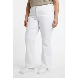Tommy Hilfiger Curve "CRV DNM WHITE FLARE RW", Damen, Gr. 54, N-Gr, th optic weiß, Denim/Jeans, Obermaterial: 99% Baumwolle, 1% Elasthan, unifarben, bootcut fit knöchellang, Jeans, in großen Größen, in ausgestellter Form