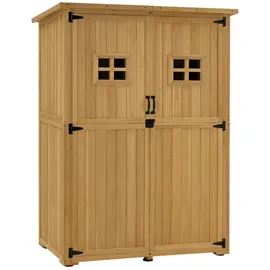 MCombo Gartenschrank 1,27 x 0,59 m Natur