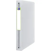 Oxford Ringbuch 2nd Life", A4, 4-Ring, PP, farblos Cover aus 100% recyceltem PP, Rückenbreite: 40 mm schmal, 4-O-Ringe, kristallklar