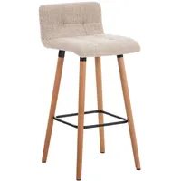 CLP Barhocker Lincoln Stoff creme
