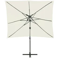 vidaXL Ampelschirm mit Lüftung Sandfarben 250x250 cm
