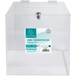 Exacompta 89158D 1x Urne 25x25x25cm - glasklar - Kristall