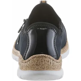 Rieker Damen Low-Top Sneaker N4263, Frauen Halbschuhe,Sportschuhe,Freizeitschuhe,Turnschuhe,Laufschuhe,straßenschuhe,blau (14),40 EU | Gr.: 40