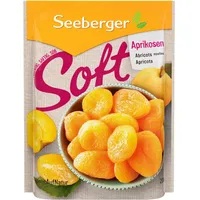 Seeberger Soft-Aprikosen: Herrlich weiche, saftige Marillen - süß-samtige Textur - ohne Zuckerzusatz - getrocknet - entsteint, vegan (1 x 200 g)