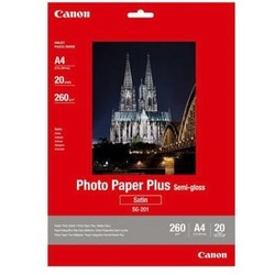 Canon Fotopapier »Plus-Semigloss A4« weiß
