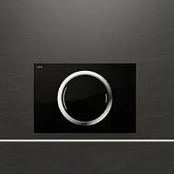 MEPA Zero Betätigungsplatte 421860 Glas schwarz, für teileingelassene Montage