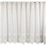 SCHÖNER LEBEN. Stoff Scheibengardinen Meterware Voile Stickerei abstrakt wollweiß, bestickt weiß
