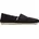 aus recycelter Baumwolle Flache Slipper Schwarz Weiß 42