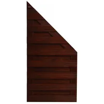 Andrewex Sichtschutzelement Goch 90 x 180 cm Braun Holz