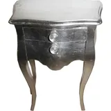 Casa Padrino Barock Kommode 72 x 50 x 30 cm Silber