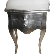 Casa Padrino Barock Kommode 72 x 50 x 30 cm Silber