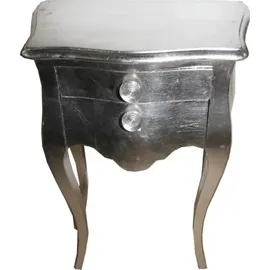 Casa Padrino Barock Kommode 72 x 50 x 30 cm Silber