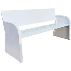 Powershot Sitzbank aus Stahl ohne Personalisierung - weiß