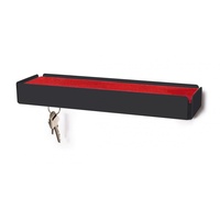 Schlüsselbrett KEY-BOX schwarz Filz rot"Schlüsselbrett KEY-BOX"