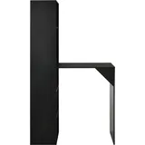 vidaXL Bartisch mit Schrank 115 x 59 x 200 cm Schwarz