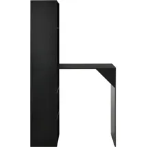 vidaXL Bartisch mit Schrank 115 x 59 x 200 cm Schwarz