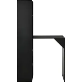 vidaXL Bartisch mit Schrank 115 x 59 x 200 cm Schwarz