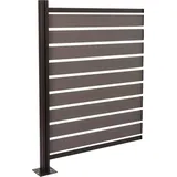 Mendler Mülltonnenverkleidung HWC-K57 130 x 100 cm grau