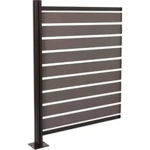 Mendler Mülltonnenverkleidung HWC-K57 130 x 100 cm grau