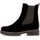 Gabor Chelseaboots GABOR "KOS", Damen, Gr. 39, schwarz, Elastischer Einsatz, Veloursleder, unifarben, Basic, Schuhe Chelseaboots, Blockabsatz, Stiefelette in Komfortweite H (= sehr weit)