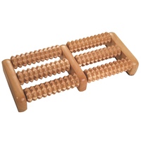 Croll & Denecke Fußroller, aus Holz, 2 x 3 Rollen