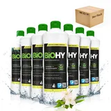 BIOHY Teppichshampoo (9x1l Flasche) | Teppichreiniger ideal zur Entfernung von hartnäckigen Flecken | SPEZIELL FÜR WASCHSAUGER ENTWICKELT