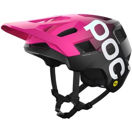 POC Unisex – Erwachsene Kortal Race MIPS Fahrradhelm, Fluorescent Pink/Uranium Black Matt, L (59-62cm)